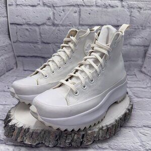 CONVERSE RUN STAR HIKE HI PLATFORM UNISEX MENS 8 = WOMENS 9.5 Triple White